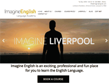 Tablet Screenshot of imagineenglish.com